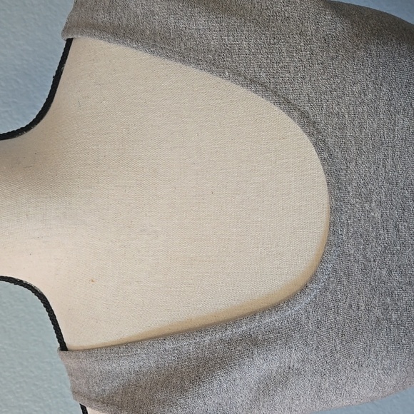 J CREW Cotton Villa Tank Dress Gray Sleeveless Back Button Up Sz Small - Picture 5 of 14